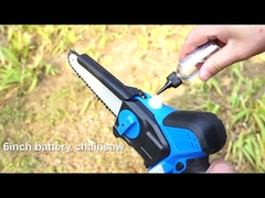 2 بطارية قابلة للشحن نجارة بالمنشار 6 بوصة فرع شجرة بالمنشار الكهربائي