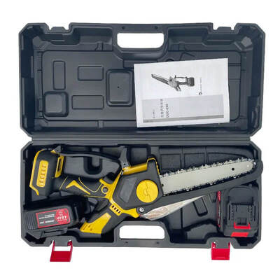 21V Electric Mini Cordless Chain Saw DIY Garden Chainsaw for Wood Cutting