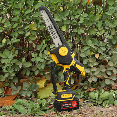 21V Electric Mini Cordless Chain Saw DIY Garden Chainsaw for Wood Cutting