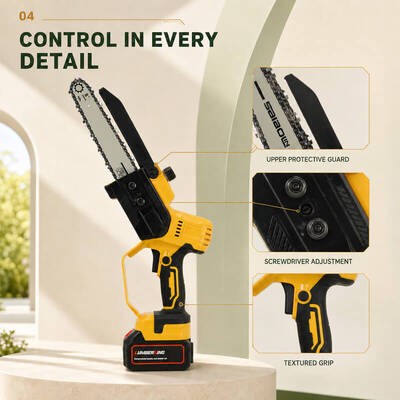 21V Brushless 8-Inch Cordless Mini Chainsaw (500W, 11m/s), 1.31kg Lightweight Handheld Electric Pruning Saw Compatible with Makita 18V/21V Battery