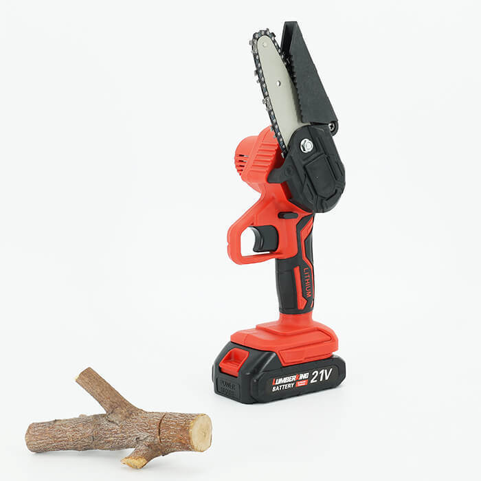 Handheld Cordless Chainsaw Garden Tools, Small Chainsaw Lithium Battery Portable Woodworking