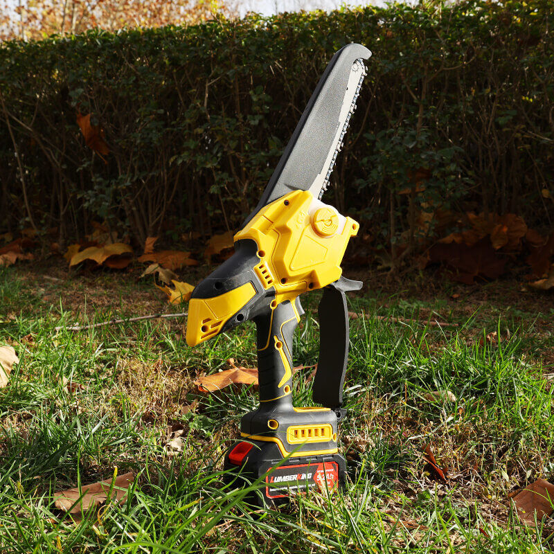 Ergonomic 6 Inch Cordless Chainsaw With Anti Slip Grip and Led Display for Easy Operation