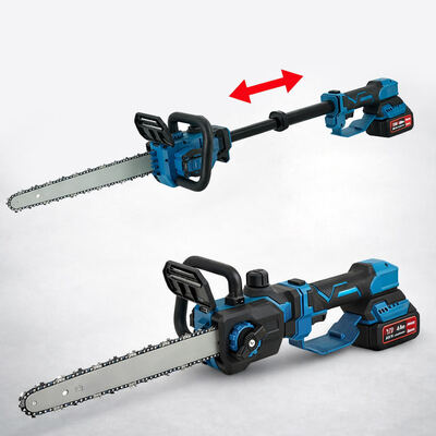 12 بوصة 550 واط 21 فولت قطب كهربائي سلسلة منشار تلسكوبي بدون سلك لقطع الأشجار